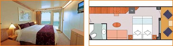 Κατηγορίες EP (Premium) Περιγραφή: Οι εξωτερικές καμπίνες έχουν παράθυρο, είναι με 2 χαμηλά κρεβάτια που μπορούν να μετατραπούν σε διπλό ή/και 3ο / 4ο κρεβάτι/κουκέτα ή καναπές κρεβάτι όπου 