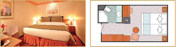 Διαθέσιμες καμπίνες και πλροφορίες Κατγορίες ΙC (Classic) Περιγραφή: Οι εσωτερικές καμπίνες είναι με 2 χαμλά κρεβάτια που μπορούν να μετατραπούν σε διπλό ή/και 3ο / 4ο κρεβάτι/κουκέτα ή καναπές