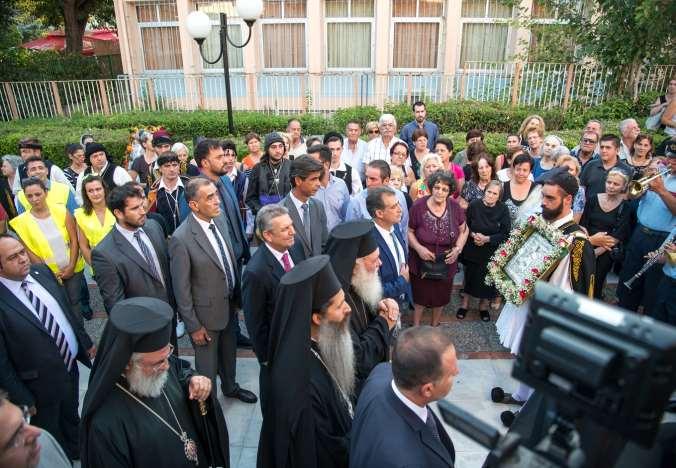 Στιγμιότυπα από την υποδοχή του Μακαριωτάτου Αρχιεπισκόπου Αθηνών και πάσης