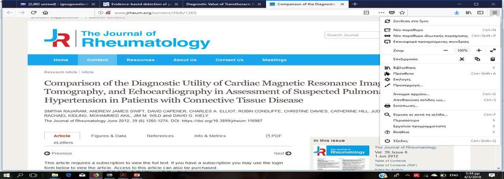 Results. In our study of 81 patients with CTD, 55 had PAH, 22 had no PH, and 4 had PH owing to left heart disease.