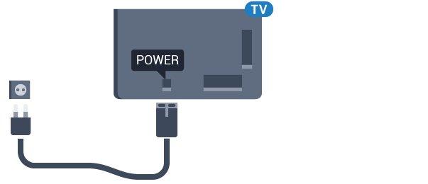 Walaupun TV ini mempunyai penggunaan kuasa tunggu sedia yang sangat rendah, tanggalkan kabel kuasa untuk menjimatkan tenaga jika anda tidak menggunakan TV untuk tempoh yang lama.