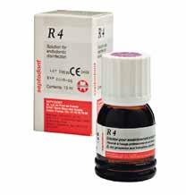 R4 Kloorheksidiin-diglükonaadi lahus juurekanali desinfitseerimiseks Racegel Termogeelistuv vedelik gingivaalse serva preparatsiooniks Lahus juurekanali desinfitseerimiseks.