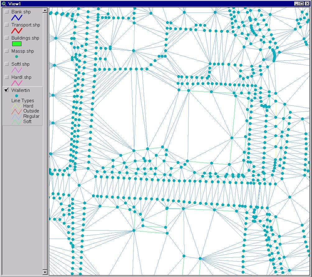 Površ terena se predstavlja matematičkim modelom koji se bazira na korišćenju pravilne mreže visina (grid) ili na korišćenju mreže nepravilnih trouglova TIN (Triangular Irregular