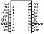 IC MT8880 MT8880 coù khaû naêng thu, phaùt tín hieäu DTMF, öu ñieåm noåi baät so vôùi caùc loaïi IC khaùc laø: coù theå laäp trình giao tieáp vôùi up, cheá ñoä hoaït ñoäng phong phuù, Dual Tone,
