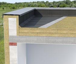 ROOFROCK 50 plāksnes ir stabila jumta membrānas vai citādas ruļļveida jumta seguma pamatne.