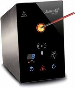 Speciāli fokusēts infrasarkanais avots, veido IS karstuma punktu (IR hotspot) un sterilizē cilpas 650 līdz 000 C temperatūrā nieka 5 līdz 0 sekunžu laikā.