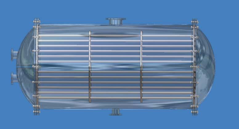 - 6 - Condensatoare răcite cu apă Construcţia unui condensator răcit cu apă este prezentată în figura 6, iar schema de principiu a unui condensator răcit cu apă este prezentată în figura 7.