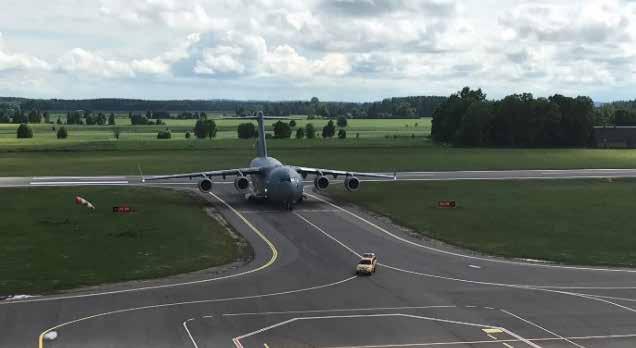 59 ettevõtte tegevus Boeing C-17 Globemaster III Tartu lennujaam Tartu lennuväljal toimus 2017.