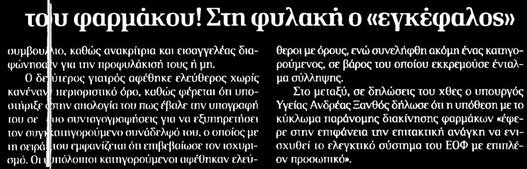 ΤΟΥ ΦΑΡΜΑΚΟΥ... Μέσο:.