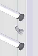 ΤΟΠΟΘΕΤΗΣΗ ΑΠΟΣΠΩΜΕΝΩΝ ΜΠΑΡΩΝ INSTALLATION OF DETACHABLE BARS Βήμα4: Έλεγχος σωστής λειτουργίας Step 4: Control of the right operation 1 2 3 2x Αφού τοποθετηθούν όλες οι μπάρες: 1.