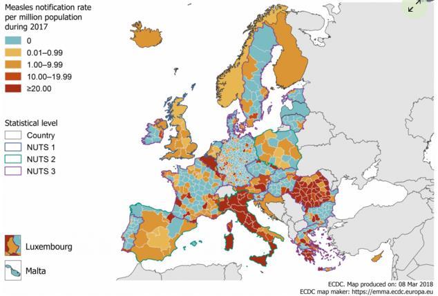 ΕΙΣΑΓΩΓΗ Σε πολλές Ευρωπαϊκές χώρες έχει εκδηλωθεί επιδημία ιλαράς που βρίσκεται σε