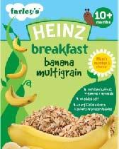 Breakfast Cereal Banana Multigrain 200gr. 8 Δημητριακά: Tα βρεφικά δημητριακά είναι εμπλουτισμένα με σίδηρο, ασβέστιο, βιταμίνες Β και πρεβιοτικά.