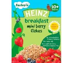 Breakfast Cereal Mini Berry Flakes 200gr. 9 Δημητριακά: Tα βρεφικά δημητριακά είναι εμπλουτισμένα με σίδηρο, ασβέστιο, βιταμίνες Β και πρεβιοτικά.