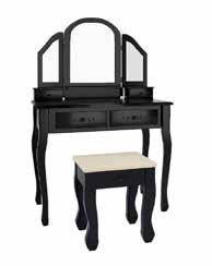 WOODEN DRESSER ΚΑΙ ΣΚΑΜΠΩ AND STOOL ΞΥΛΙΝΟ WHITE ΛΕΥ- ΚΟ 85X42X133