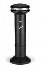 35,7x35,7x102,9cm Rubbermaid Smoker S Pole Σταχτοδοχείο Μεταλλικό Μοντέρνος σχεδιασμός Ανθεκτική κατασκευή από μέταλλο Εύκολο άδειασμα και καθαρισμός