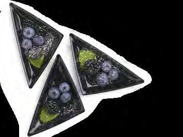 Duni Amuse Bouche Plato Τρίγωνο 180 τεμ/πακ 6 πακ/κιβ Μαύρο 380887 / Διάφανο