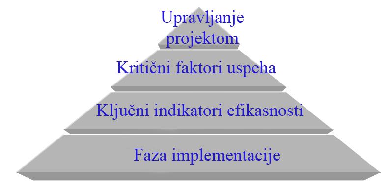 Слика 2-16. Пример CSFприступа у доношењу одлука код имплемeнтације ЕРП система 2.4.3.