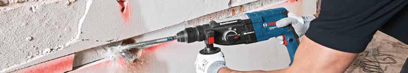 Ισχυρή διάτρηση It s in your hands Bosch Professional Νέα και προωθητικές ενέργειες NΕΟ Κρουστικό δράπανο GSB 24-2 Professional σε L-Case Ισχύς: 1100 W Kickback Control επεμβαίνει σε περίπτωση