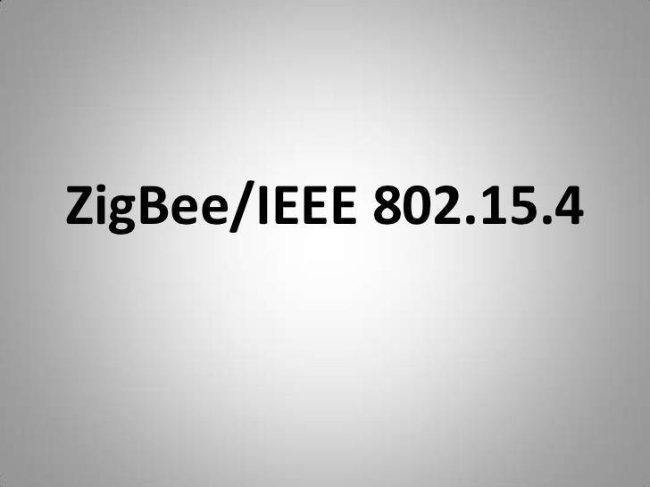 2.4 IEEE 802.15.4 ΠΡΩΤΟΚΟΛΛΟ Εικόνα 9 : ZigBee πρωτόκολλο Το ΙΕΕΕ 802.15.4 πρωτόκολλο εντοπίζεται στα δύο πρώτα επίπεδα PHY και DDL (MAC).