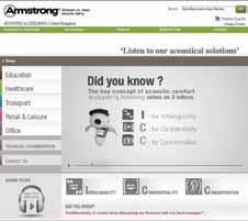 ro www.armstrong.ro Cu noul website, tavanele Armstrong va pot raspunde la cererile dvs.