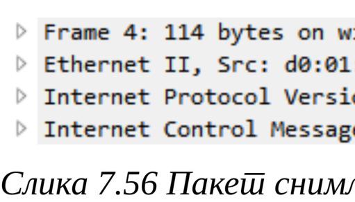 Практична реализација мрежних технологија 251 порука енкапсулирана у IP и који није криптован.