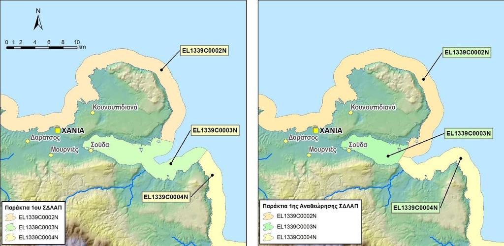 Κατάρτιση της ηςαναθεώρησης του Σχεδίου Διαχείρισης Λεκανών Απορροής Ποταμών του ΥΔ Κρήτης (EL3) Συμπεράσματα Στην περιοχή του λιμανιού παρουσιάζεται γενικά υποβάθμιση των βενθικών βιοκοινοτήτων.