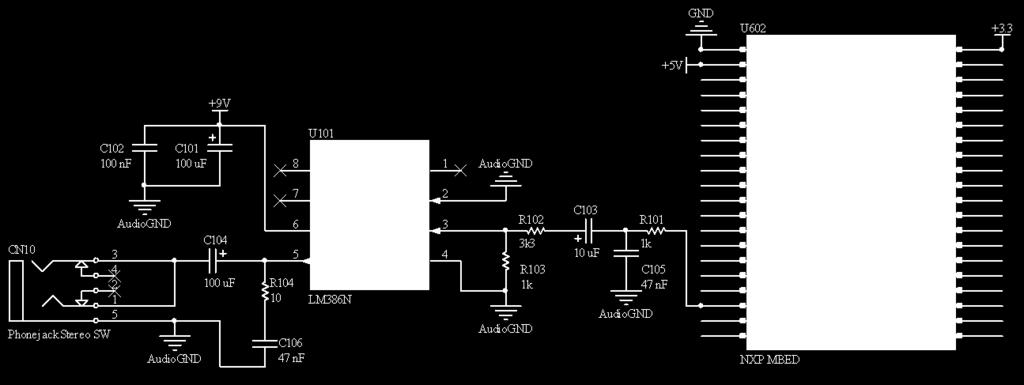 4 k C111 0 nf U60 VIN VB nr p5/mosi p6/miso p7/sck p8 p9/tx/sda p10/rx/scl p11/mosi p1/miso p13/tx/sck p14/rx p15/analogin p16/analogin p17/analogin p18/analogin/out p19/analogin p0/analogin NXP MBED