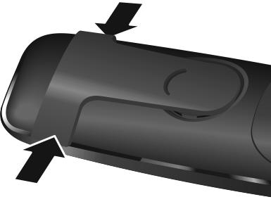 Σε περίπτωση που πρέπει να ανοίξετε ξανά το καπάκι των μπαταριών, για να αντικαταστήσετε τις μπαταρίες: Πιάστε την υποδοχή από το πλάι του καλύμματός της 3 και τραβήξτε το καπάκι προς