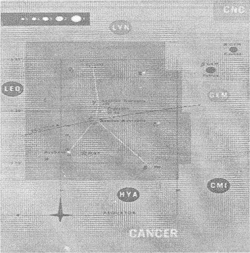 5. Burj haqida ilmiy ma lumot. Saraton burji osmonda 506 kv. gradus joyni egallaydi. Burjdagi yorug yulduzlar soni 60 taga teng. Saratonning "α" yulduzi "Akubens" deb nomlangan. m =4.