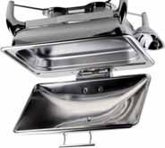 chafing dish, inox, 5,6 lt 18/10 με άνοιγμα