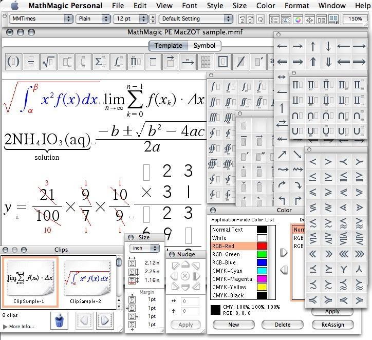 MathMagic equation editor