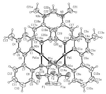 hexane = 3:1, and dried under vacuum to afford INT-II. When L = 4-methoxypyridine, palladacycle complex INT-IIa was obtained as a pale yellow solid (42% yield). 1 H NMR (400 MHz, CDCl3) δ 8.