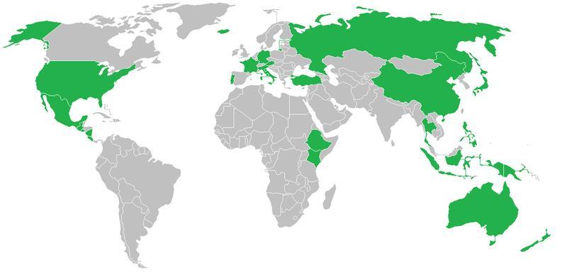 Ukupna instalirana snaga geotermalnih elektrana u svijetu 2015. godine je oko 12,635 MW, slika 2., tablica 1.