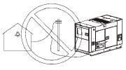 Altfel nivelul de zgomot va fi foarte mare. Generatoarele din gama open frame pot cauza probleme auditive operatorului. Utilizati casti de protectie sau luati alte masuri de protectie.