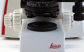 Možnost Koehlerjeve osvetlitve Osvetlitev s presvetljavo Za mikroskop Leica DM750 M sta na voljo dva kondenzorja za optimalno