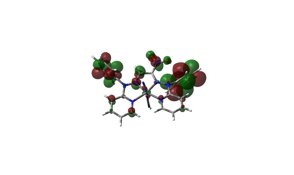 HOMO LUMO HOMO-1 LUMO+1 HOMO-2 LUMO+2 (b) Fig. S10.Frontier orbitals diagram for the HOMO, HOMO-1, HOMO-2, and LUMO, LUMO+1, LUMO+2, of (a) complex 2(b) complex 3. Absorbance 0.6 0.5 0.4 0.3 0.