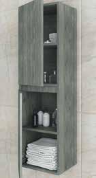( x x 8) Κρεμαστό ερμάριο - Ενιαίος αποθηκευτικός χώρος - πόρτες / Μελαμίνη Smoked Oak Suspended Cabinet - Single storage space - doors / Laminated Smoked Oak finish 5NKR060SM / (60 x x 70) Κρεμαστή