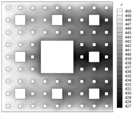 Fig. 2 Isopropanol mass fraction contour of two porous media in same porosity 0.79 with a- specific area.47m - and b- specific area 0.