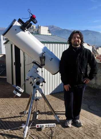 Πλανητικός Εξοπλισμός Τηλεσκόπιο με μεγάλη εστιακή απόσταση (εδώ 1200mm) Πολλαπλασιαστής εστιακής απόστασης (εδώ 5x πρακτικά ένας