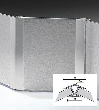 μπάζας 135ο 150mm ημι-ζαγρέ ματ 445-135PL100 445-135PL100*C805 445-135PL120 445-135PL120*C805 445-135PL150 445-135PL150*C805 Γωνία μπάζας