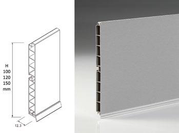 ημι-ζαγρέ ματ 445-478PL100C800 Μπάζα πλαστική 100mm inox λεία με αποσπόμενο λάστιχο 448-PL100AL 448-PL120AL 448-PL150AL