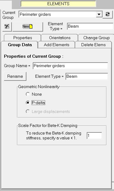 مراحل تعیین المان برای تعیین المان ها باید روی دکمه نوار ابزار ابتدا فاز Modeling و سپس وظیفهElements کلیک کرد.