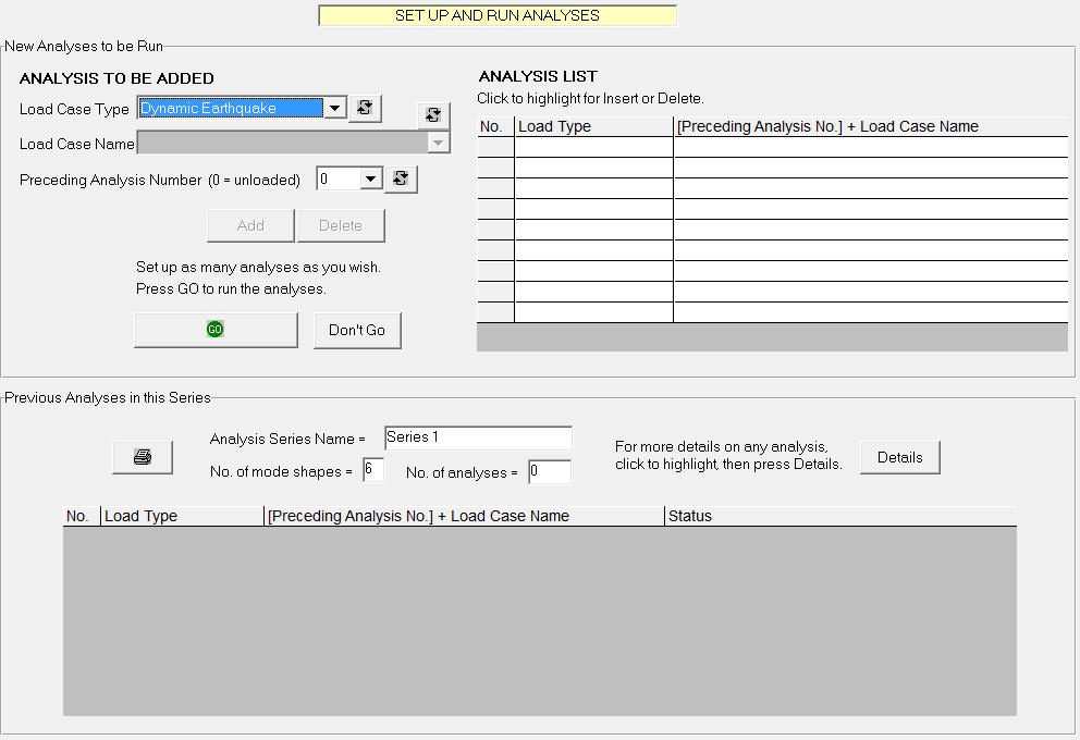 Running Analysis اجرای انالیز مراحل اجرای انالیز فرم اجرای انالیز مطابق شکل است.