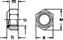 27 30 36 e 6,01 7,66 8,79 11,05 14,38 18,9 21,1 24,49 26,75 29,56 32,95 39,55 m 1,65 2,2 2,75 3,3 4,4 5,5 6,6 7,7 8,8 9,9 11 13,2 h 3,7 4,2 5,1 6 8 10 12 14 16 18 20 24 DIN 982 ISO 7040 Παξιµάδι