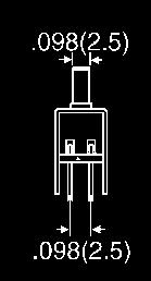 3 @ 30VDC SPDT () On-On PC Board EG98-ND 7 6.30 5.4 4.34 EG7 7 Straight 0.3 @ 30VDC SPDT.6 (4) On-On PC Board EG99-ND 7 6.