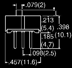5).50 (3.8).366 (9.3).06 Fig. 4 C ().64 (6.7).03 (0.8).0 (.6).008 (0.) (.4) () ().03 (0.75) 3 C () (.