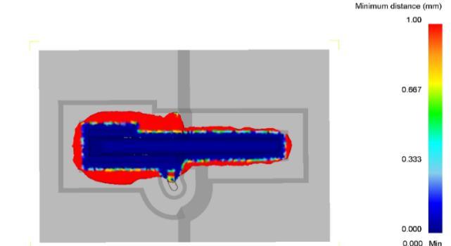 Simulation of the preform obtained by traditional method with % over volume which is not completely filled شكل قجی ؾبظی پیففط ؾ تی ثب قس اؾت زضنس اضبف حد و لب ت وب ال پط Fig.