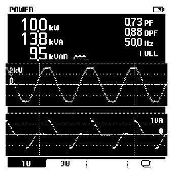 03 Harmonici Volti od 1. do 51. harmonika ± (3%+2) do ± (15%+5) Amperi 1. do 51. ± (3%+8) do ± (15%+5) Watt 1. do 51. ± (5%+2) do ± (30%+5) K-faktor 1.0 do 30.