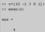 عدد را مشخص می کند: :mean(x)