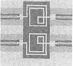 Микроталасна пасивна кола 14 Слика 5.5. Штампани калемови. У интегрисаној технологији концентрисане пасивне компоненте праве се на истој подлози од полупроводника на којој се раде транзистори и диоде.